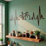 Vinilos Decorativos: Electrocardiograma Bicicleta Carretera 20