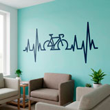 Vinilos Decorativos: Electrocardiograma Bicicleta Carretera 3