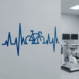 Vinilos Decorativos: Electrocardiograma Bicicleta Carretera 21