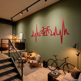 Vinilos Decorativos: Electrocardiograma Bicicleta Carretera 7