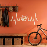 Vinilos Decorativos: Electrocardiograma Bicicleta Carretera 8