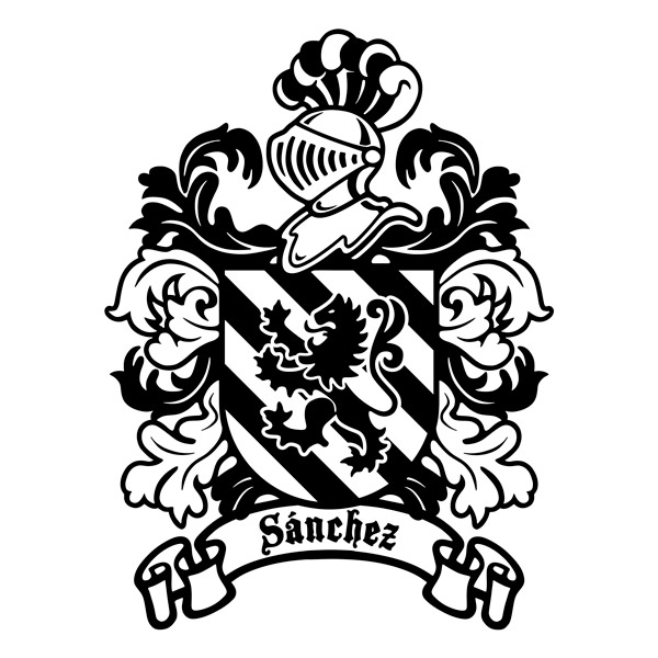 Vinilos Decorativos: Escudo Heráldico Sánchez