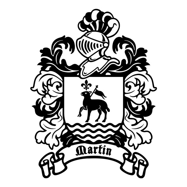 Vinilos Decorativos: Escudo Heráldico Martín
