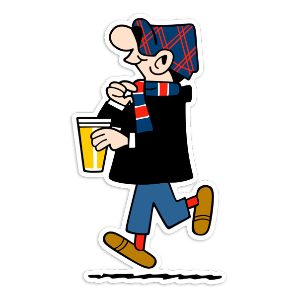 Pegatinas: Andy Capp Ultra PSG Supporter