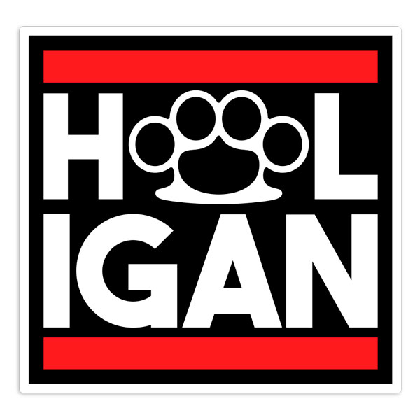 Pegatinas: Hooligan Puño Americano