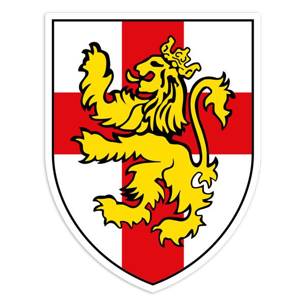Pegatinas: Emblema Cruz de San Jorge y León