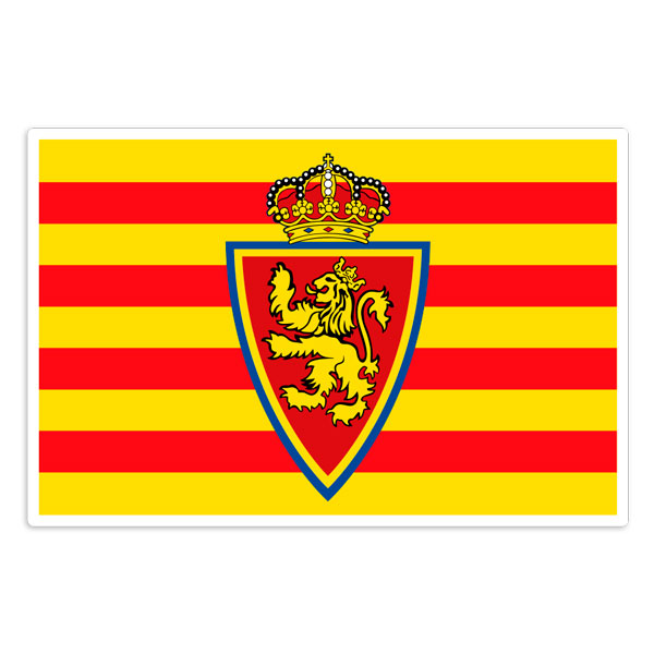Pegatinas: Bandera de Aragón Real Zaragoza