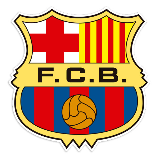 Pegatinas: Escudo Fútbol Club Barcelona 80s