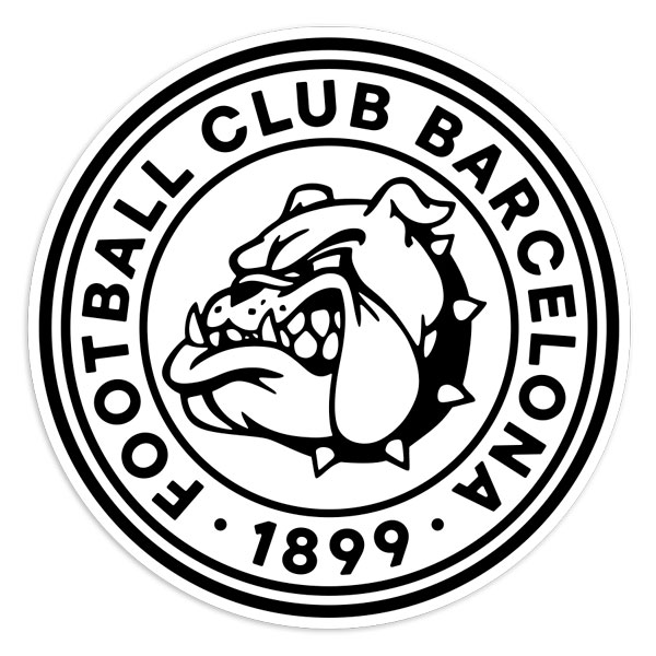 Pegatinas: 1899 Bulldog Football Club Barcelona