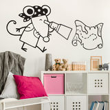 Vinilos Infantiles: Ratón pirata y el mapa del tesoro