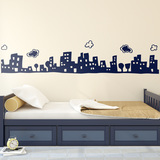 Vinilos Infantiles: Skyline ciudad mágica