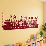 Vinilos Infantiles: Almuerzo de obreros Lego 11