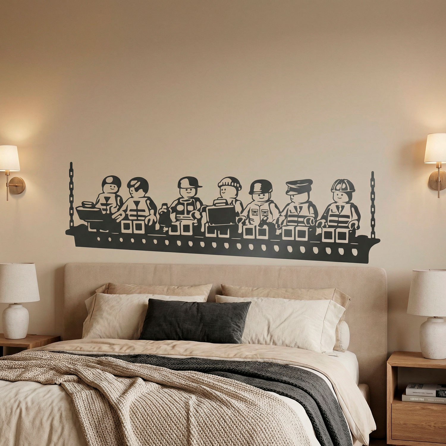 Vinilos Infantiles: Almuerzo de obreros Lego