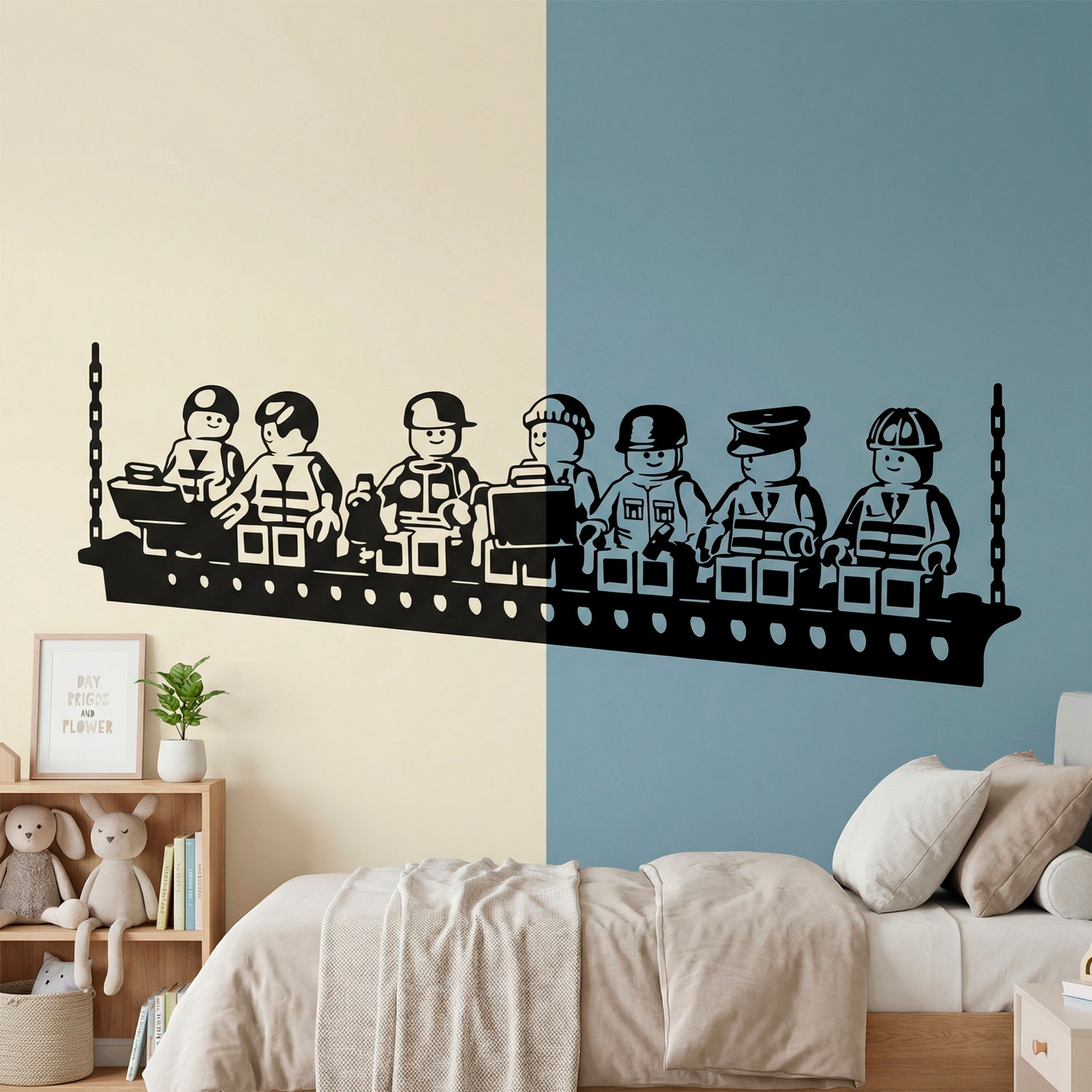 Vinilos Infantiles: Almuerzo de obreros Lego