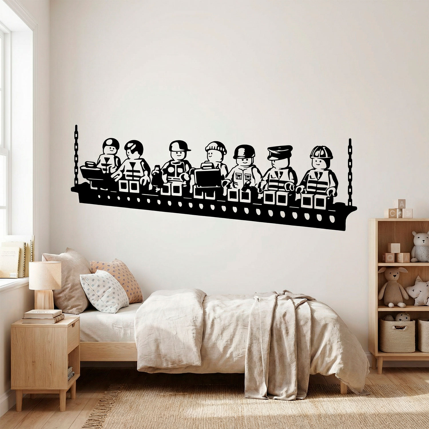 Vinilos Infantiles: Almuerzo de obreros Lego