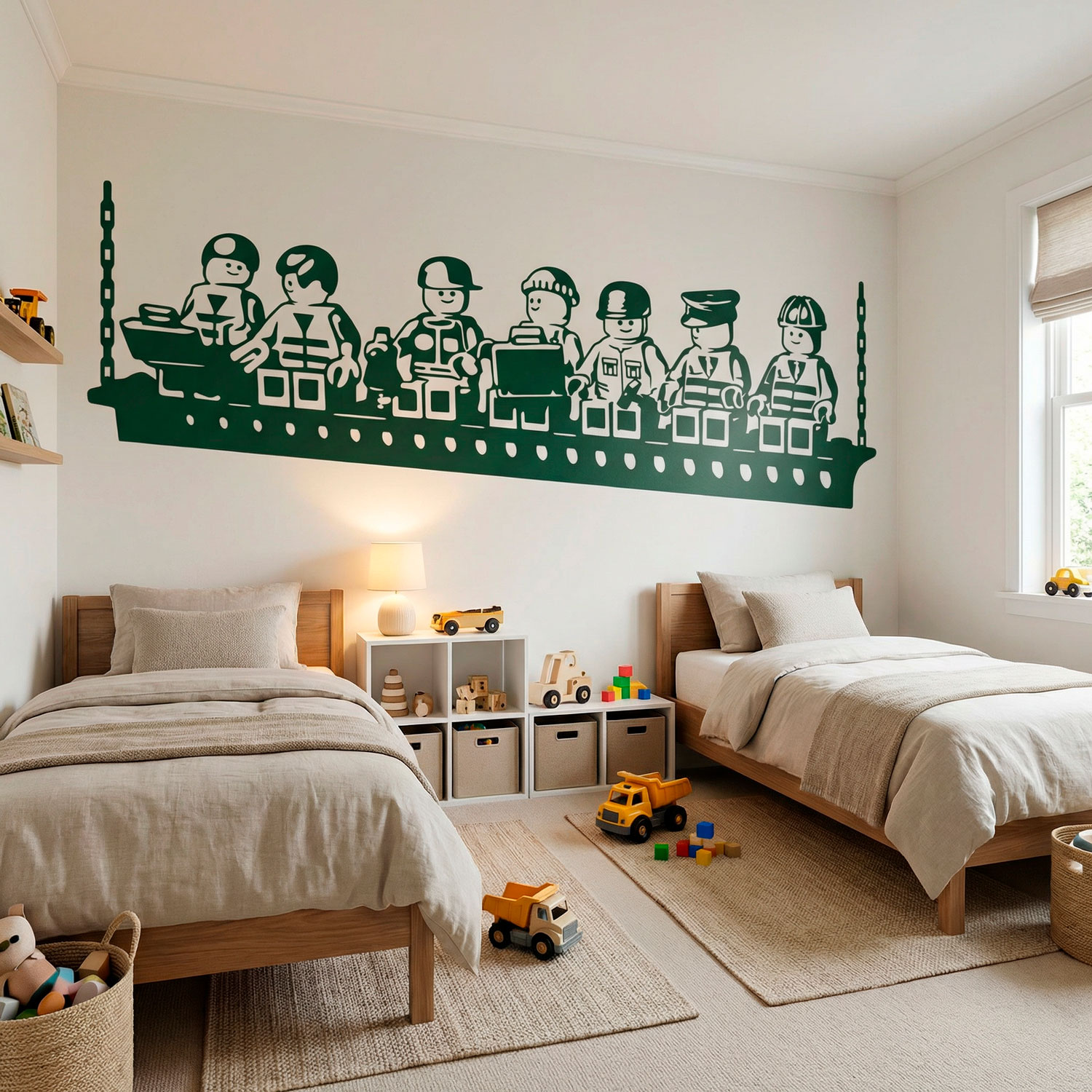 Vinilos Infantiles: Almuerzo de obreros Lego