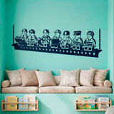 Vinilos Infantiles: Almuerzo de obreros Lego 9