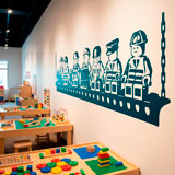 Vinilos Infantiles: Almuerzo de obreros Lego 10