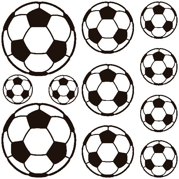 Vinilos Decorativos: Kit balones de fútbol