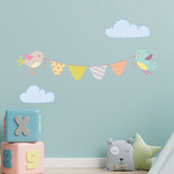 Vinilos Infantiles: Guirnalda de pajaritos