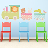 Vinilos Infantiles: Tren de Animales