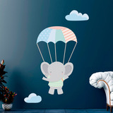 Vinilos Infantiles: Elefante en paracaídas 3