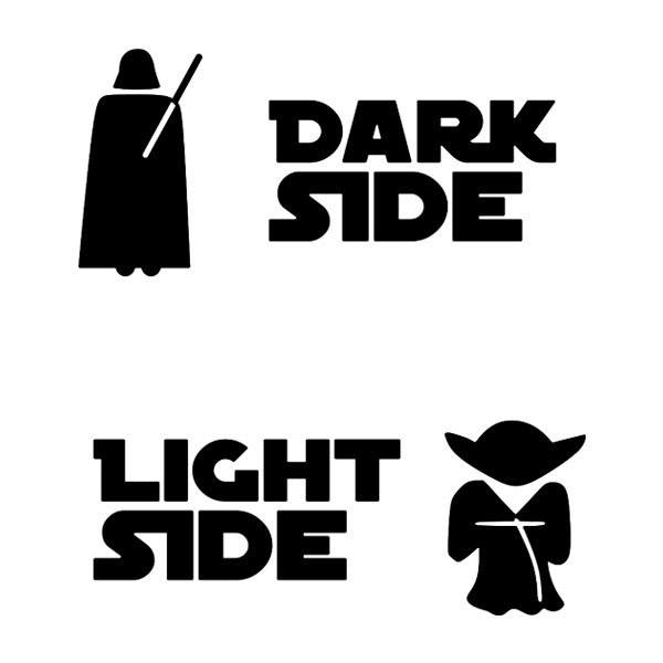 Vinilos Decorativos: Light Side, Dark Side