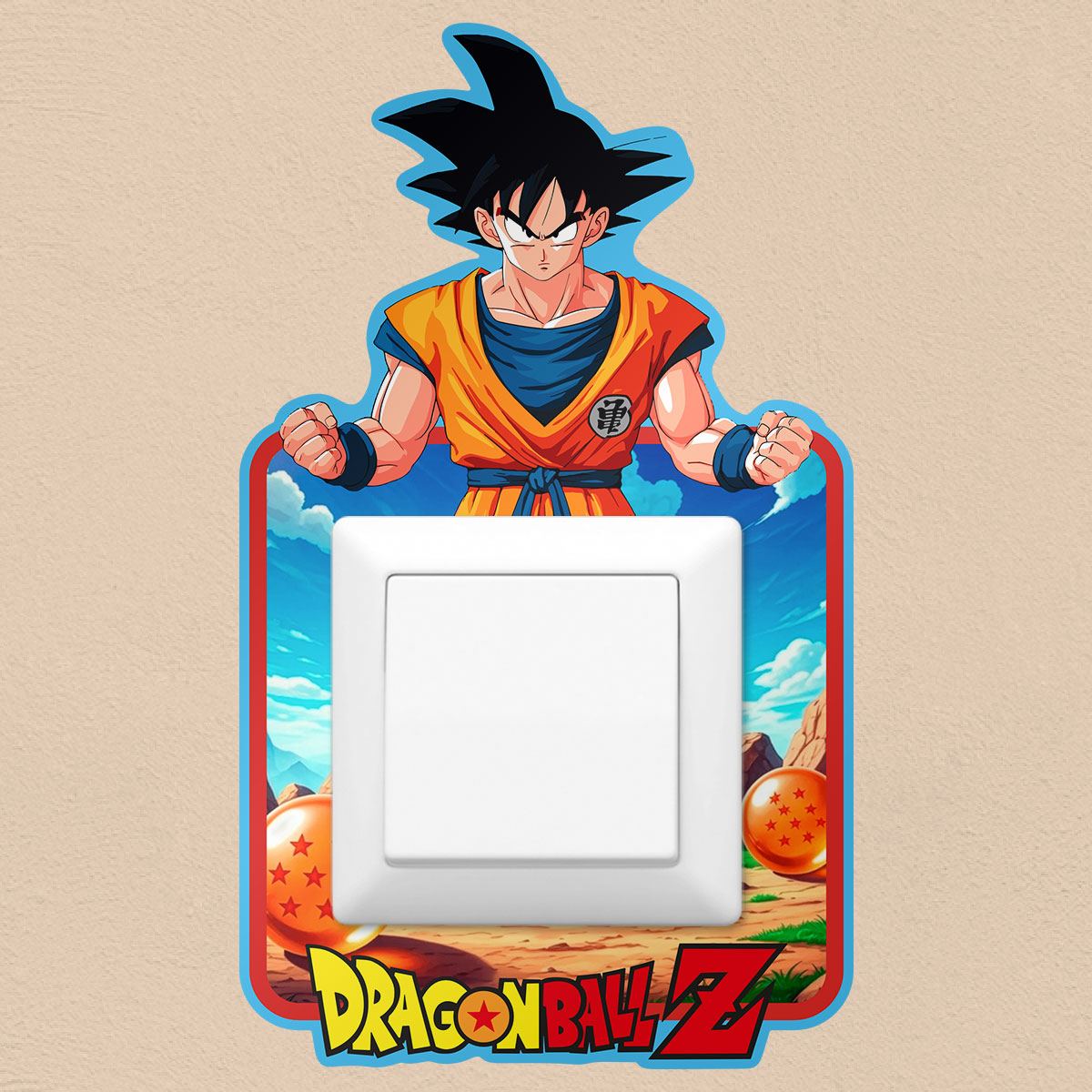 Vinilos Decorativos: Vinilo Dragon Ball Z para interruptor de luz
