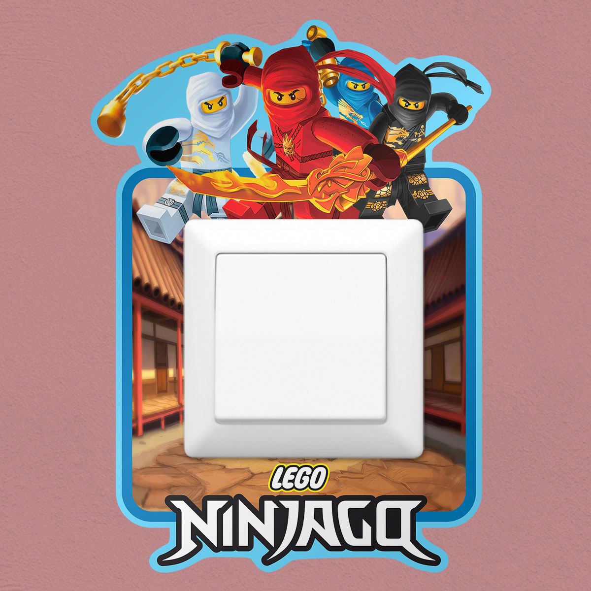 Vinilos Decorativos: Vinilo LEGO Ninjago para interruptor de luz