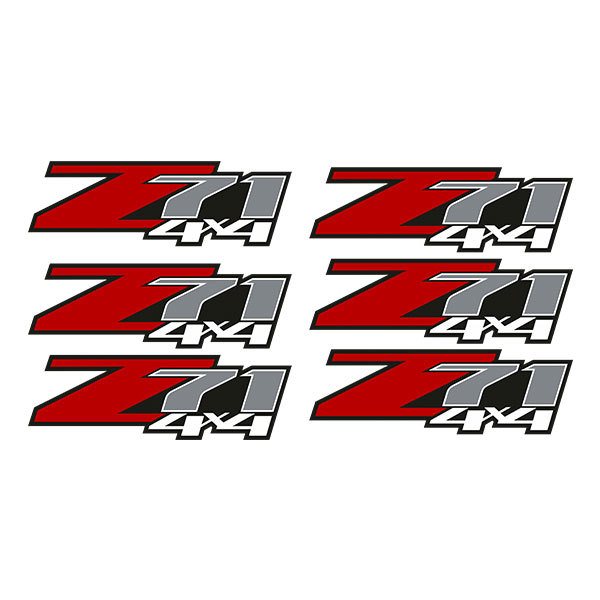 Pegatinas: Set 6X Pegatinas Chevrolet Silverado Z71