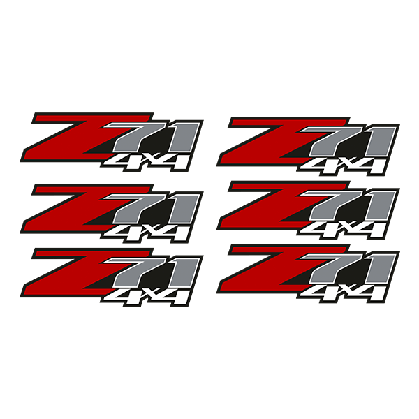 Pegatinas: Set 6X Pegatinas Chevrolet Silverado Z71 0