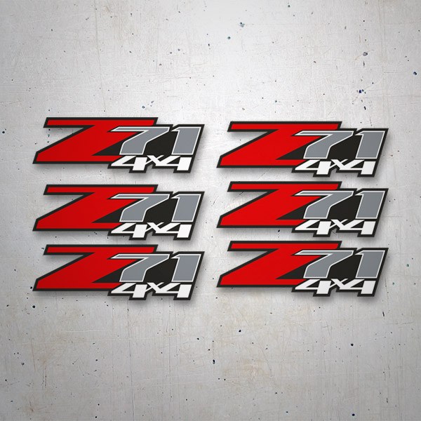 Pegatinas: Set 6X Pegatinas Chevrolet Silverado Z71