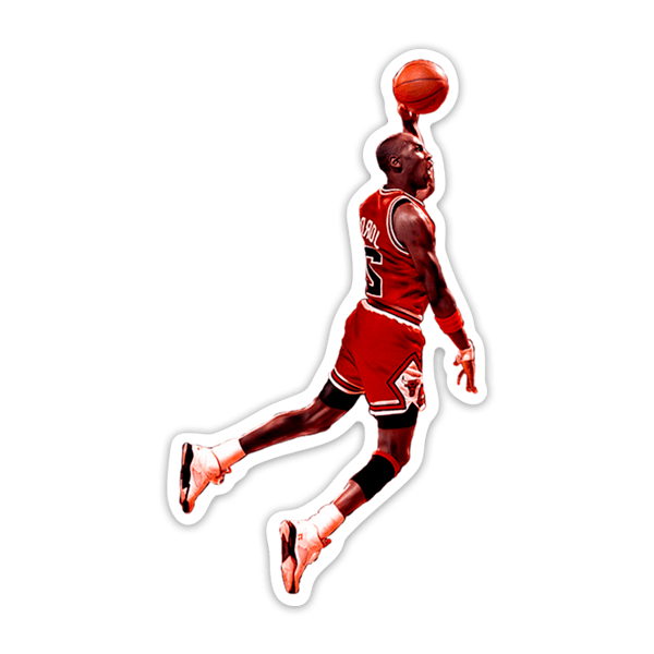 Pegatinas: Michael Jordan Salto Histórico 0