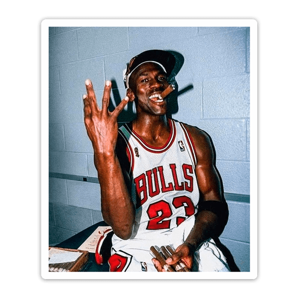Pegatinas: Michael Jordan 4º Anillo NBA 0