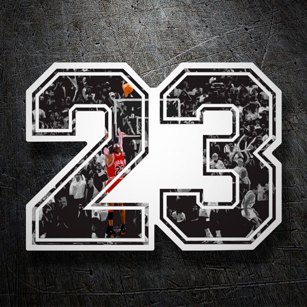 Pegatinas: Michael Jordan 23 1