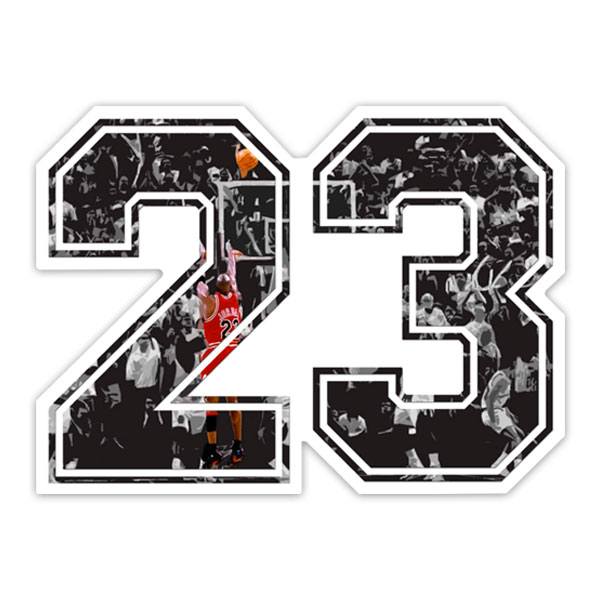 Pegatinas: Michael Jordan 23