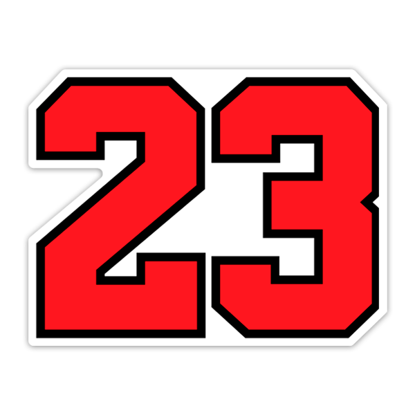 Pegatinas: Michael Jordan Dorsal 23