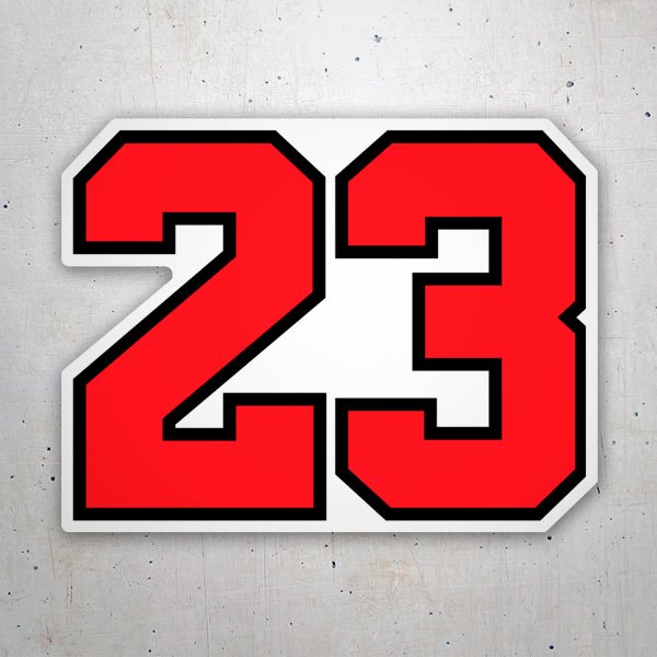 Pegatinas: Michael Jordan Dorsal 23
