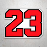 Pegatinas: Michael Jordan Dorsal 23 3