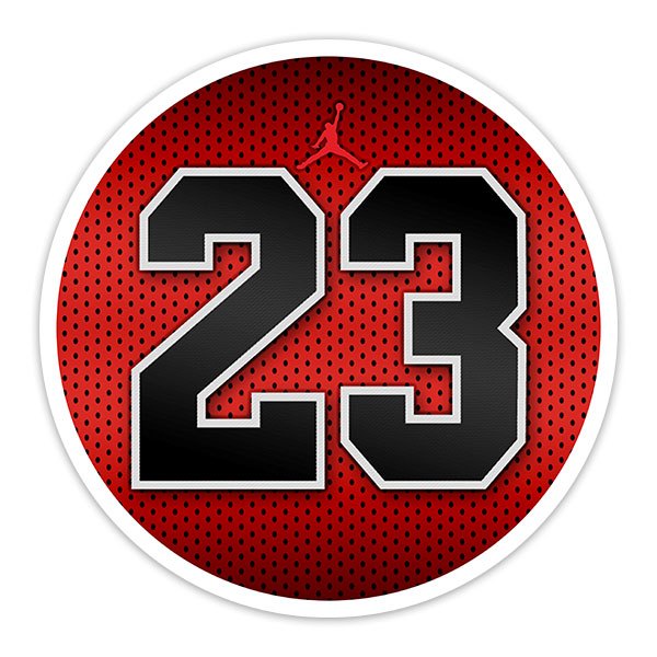 Pegatinas: Michael Jordan 23 Logo