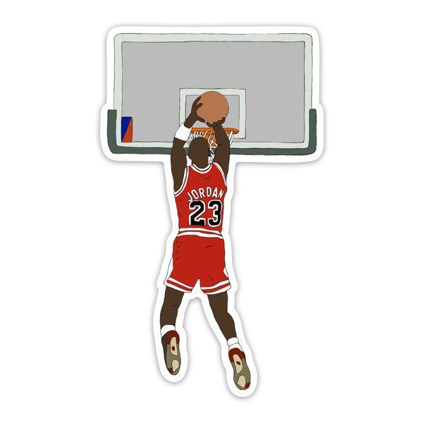 Pegatinas: Michael Jordan Dibujo