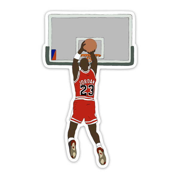 Pegatinas: Michael Jordan Dibujo