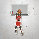 Pegatinas: Michael Jordan Dibujo 3