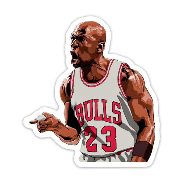 Pegatinas: Michael Jordan Su Majestad 0