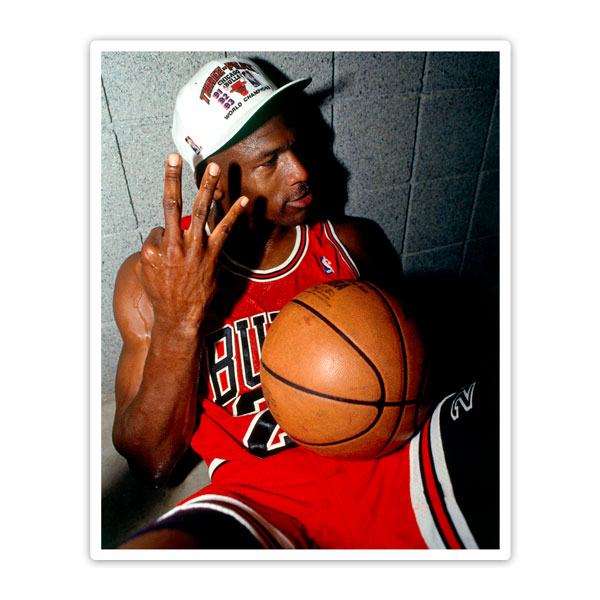 Pegatinas: Michael Jordan 3º Anillo NBA