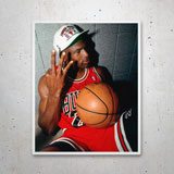 Pegatinas: Michael Jordan 3º Anillo NBA 3