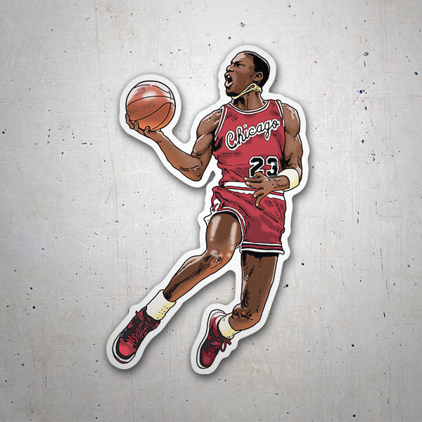 Pegatinas: Michael Jordan Dibujo II