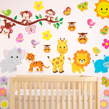 Vinilos Infantiles: Kit animales de la jungla