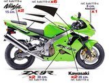 Pegatinas: Kit Kawasaki ZX-9R