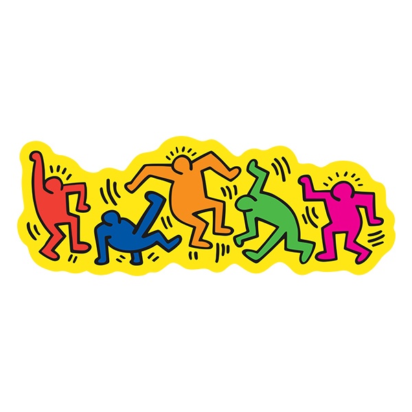 Pegatinas: Baile Keith Haring